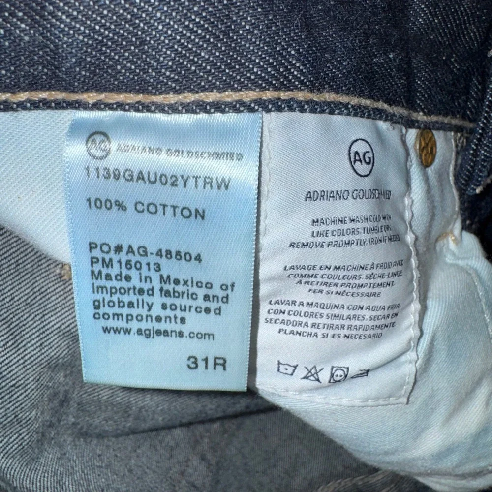 AG Adriano Goldschmied The Dylan Jeans Mens Selvage Slim Skinny Blue 31 NEW